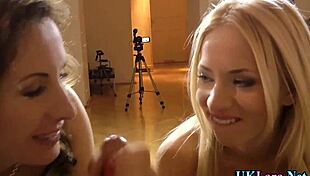 Wanna see hot heeled British milfs in stockings sucking group hardcore with classy slut action