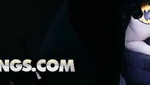 Risky gets trapped on couch for halloween ffm threesome pounding anna claire clouds and sisi rose