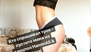 whoa, russian albina's feet and ass posing hot!