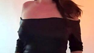 hot milf secretary strips slow rips clothes bounces big tits ass