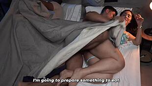 Big-bottomed stepmother shares her huge ass bed intimately with stepson angel cruz in taboo roleplay