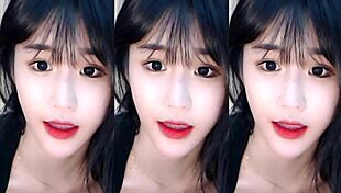 cute chinese girl dances wildly on sexy roller coaster thrill