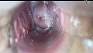 Cock pulses deep inside tight vagina to massive orgasm