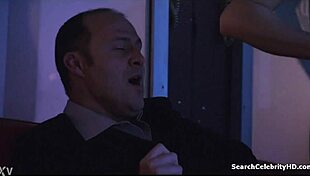 Vanessa Bristow's Steamy Brunette Encounter in Rake S01E06 Teases with Kisses and Licks