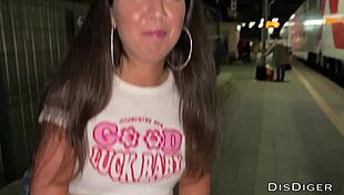 Picked Up Train Station Beauty for Public Train Fuck in Multiple Positions