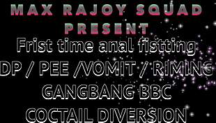 meyzi black's intense first anal fisting dp bbc gangbang vomit