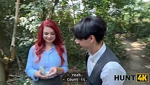 imagine this slutty redhead's natural tits bouncing as she seduces in public streets