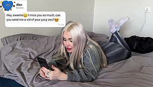 blonde tattoo hottie rides cock hard then gulps every drop