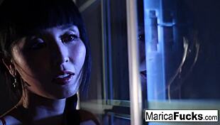 Marica Hase strips nude and plays solo