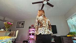 Step Mom's Job Interview Turns Into Wild POV Cowgirl Ride Scene 3