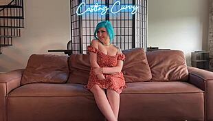 Curvy real stepmom enters porn casting. She bends over for doggystyle facial.