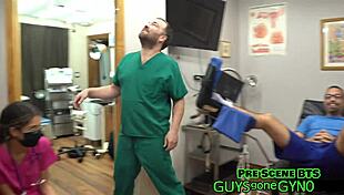 Cum Clinic Extraction Angel Ramiraz Spreads Shaved Pussy