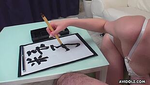 Japanese babe Renka Shimizu slurps cock hungrily in uncensored JAV