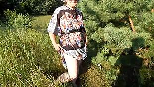 hairy chubby mature flashes pussy on crowded nudist beach