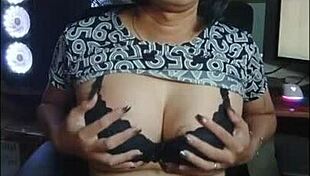 whoa mitha the shemale is stroking her cock so hard in the office 😍🔥