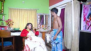 Desi Mallu Bhabhi Shares Passionate Moments With Two Devar Brothers