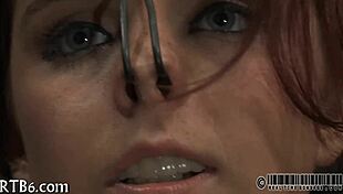 cute girl bends over for repeated harsh caning strokes on her bare ass