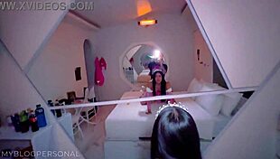 Busty Latina Princess Records Halloween Porn POV