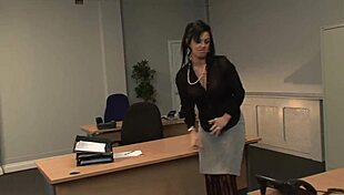 kerry louise bends for boss doggystyle on desk craving cum