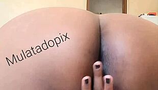 Watch Her Tongue Her Tight Ass Until It's Dripping Wet