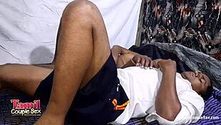 horny aunt's deep desi pussy takes tamil creampie pounding