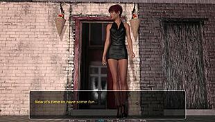 Redhead shaves pussy fingering in prison tease part one