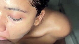 i eat her pussy and balls before dinner homemade ebony couple deepthroat facefuck