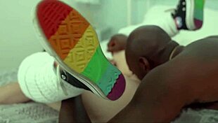 Brunette wife Christina Sapphire impaled on BBC Dre Strong's long monster