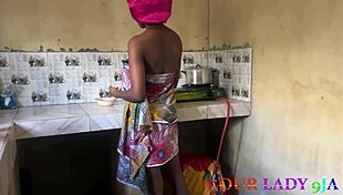 horny ebony babe bent over kitchen counter big black cock doggystyle creampie cumshot big natural tits wet pussy homemade hardcore fucking boobs monster cock tits