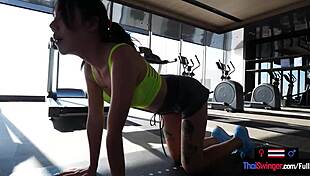 im amateur thai milf hittin gym wit big cock workout keepin fit n shapey