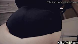 bouncing her big ass on dick while shoving boobies in his face drives him wild