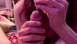 whoa this sounding drips extreme precum from all that cock rubbing