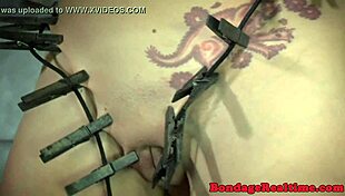 Master roughly fingers his dominated beauty.