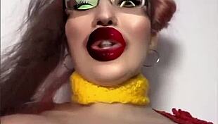 Goddess in glasses demands cash before you worship