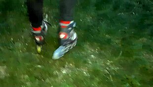 Paid Coach for Roller Skating Lesson with Lesbian Cunnilingus Illusion