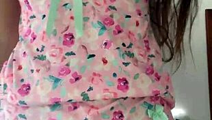 Spy Cam Catches Innocent Pajama Girl Flashing Curvy Tits And Pussy Secrets