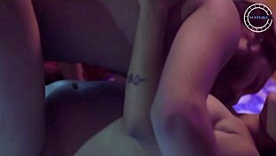 Devar pounds drunk bhabhi's tight boobs all night!