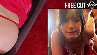 brazilian babe's first gaping anal creampie backstage thrill