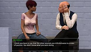 Redhead shaves pussy fingering in prison tease part one