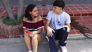 found this hot skinny latina brunette ready to ride creampie moan in lingerie