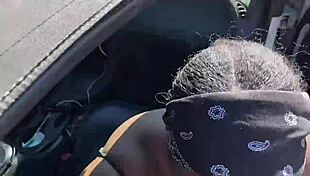 damn this ebony thot went crazy sucking fat cock outdoors in public lol