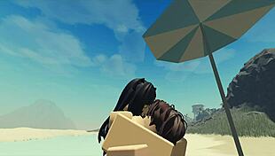 Fucking Roblox Catgirl Creampie at Beach