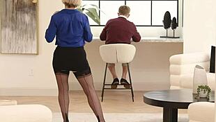 Dee Williams chokes on stepson's monster cock before anal ass-to-mouth slam