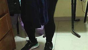 housewife spread wide getting her mature pussy railed hard by young stud