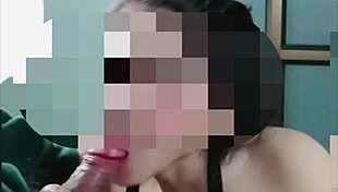 thai girl sucks huge cock homemade then gulps cum in mouth ughh
