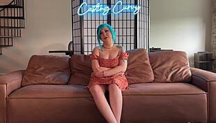 Curvy real stepmom enters porn casting. She bends over for doggystyle facial.