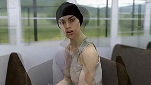 Redhead shaves pussy fingering in prison tease part one