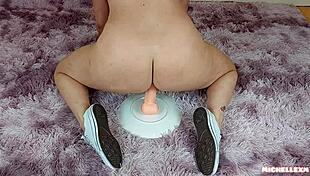 Milf Fingers Pussy While Wearing Chunky Sneakers and Socks Fetish Style