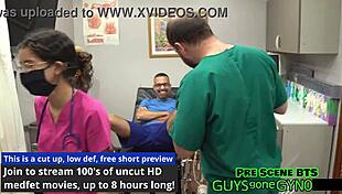 Cum Clinic Extraction Angel Ramiraz Spreads Shaved Pussy