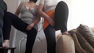 Two Hot Stepsisters Squirt And Scream In Leggings Orgasm Frenzy!